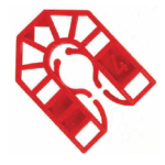 4x55mm Red Batten Packers Plastic