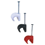 9.0mm White Round Cable Clips