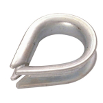2-3mm Wire Rope Thimbles 1/8 inch - BZP
