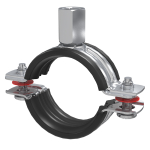 17-23mm Insulated Rubber Lined Pipe Clamps / Clips