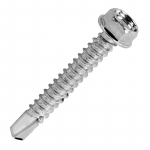 8x3/4 Hex BZP W/Face S/Drill Screws