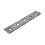5 Hole Flat Channel Plate HDG 40x232mm