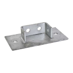 6 Hole Double Base Plate HDG 93x193mm