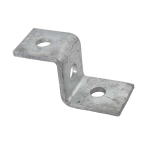 3 Hole 41mm Z Bracket HDG 95x41mm P1045