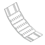 100mm MD Cable Tray Riser PG Medium Adjustable TUMAR100