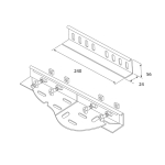 Cable Tray WrapOver Coupler PG Heavy Duty TUH/WC (pair)