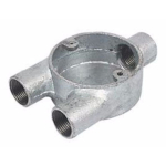 25mm Conduit Y Box 3 Way HDG