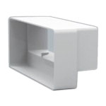 220x90mm to 204x60mm Airbrick Plastic Duct Reducer Adaptor