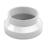 150 to 125mm Round Pipe Plastic Duct Straight Reducer