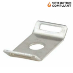 Metal Cable Tie Mount 4mm Hole S/Steel Saddle Type