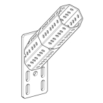 SiFramo 45 Deg End Support 100 x 100 (STA F 100-80-E 45)