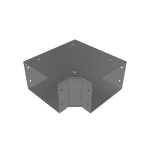 100x75mm 90deg Top Lid Galv Trunking Gusset Bend