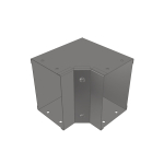 75x50mm 90deg Inside Lid Galv Trunking Gusset Bend