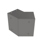 75x50mm 45deg Outside Lid Galv Trunking Gusset Bend