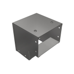 100x75mm 90deg Outside Lid Galv Trunking Sharp Bend