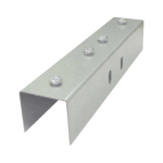 Short Couplers for 50x50mm Lighting Trunking - Galv