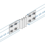150mm Exp Coupler Pair *5* Unistrut U15 Cable Ladder HDG