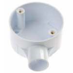 25mm White Plastic End Boxes PVC Plastic Conduit