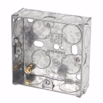 25mm 1 Gang Flush Back Boxes - Steel