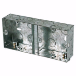 35mm Dual Box Flush Back Boxes - Steel