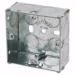 47mm 1 Gang Flush Back Boxes - Steel