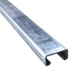 41x21mm Shallow Plain Channel 3m S/Steel 316  2.5mm Gauge
