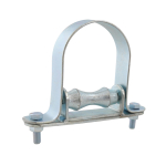 3" Roller Chair & Guide BZP Pipe Movement Guide M12 Fixing