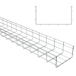 Marco 106 x 500mm Standard Cable Basket Wire Tray EZ 3mtr