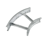 125mm 90deg Bend 600 x 300mm Unistrut U12 Cable Ladder HDG