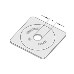 Unistrut Domed External Washer 40x40x3mm - M6 - PG