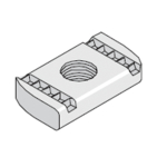 Unistrut M10 Channel Nut No Spring - ZP