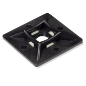 Black Cable Tie Mounts Self Adhesive