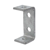 4 Hole Double Channel Bracket HDG 96x47mm P1044