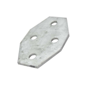 4 Hole Flat Channel Delta Cross Plate P1580