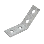 4 Hole 45Deg Obtuse Angle Bracket HDG 40x78x78mm P1074