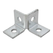 4 Hole 2Way Wing Bracket HDG 49x40x49mm P2223