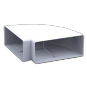 220x90mm 90deg Horizontal Bend Plastic Duct Flat Bend