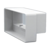 220x90mm to 204x60mm Airbrick Plastic Duct Reducer Adaptor