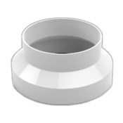 150 to 125mm Round Pipe Plastic Duct Straight Reducer