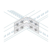 Tee Bracket (Pair) Unistrut Cable Ladder HDG