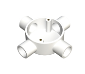 25mm White Plastic PVC Intersection Box