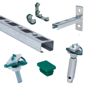 BIS RapidRail 27x18mm BIS Rail End Cap Green WM15