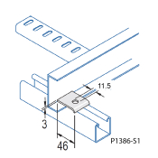 Unistrut Flat Beam Clamp ZP