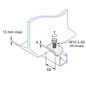Unistrut Universal Toe Beam Clamp - HDG