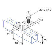 Unistrut Z Type Beam Clamp 41mm - HDG