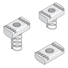Unistrut Channel Nuts - Zinc Plated