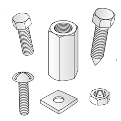 Unistrut Screws, Nuts, Bolts & Studding