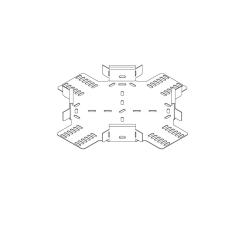Heavy Duty Cable Tray Equal Crosses - HDG