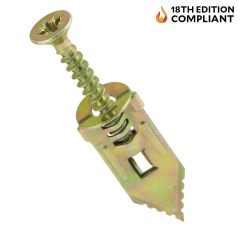 Metal Hammer-In Plasterboard Fixings 18th Edition Compliant