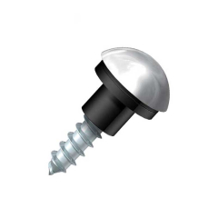 Dome Head Mirror Screws (Chrome)